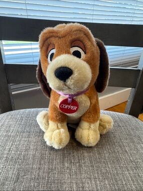 Rare Disney Fox and the Hound Copper Plush